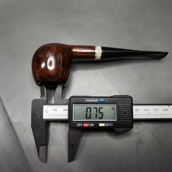 Jacobean Original by Les Wood Smooth Apple Estate Briar Pipe, Unsmoked - Image 12