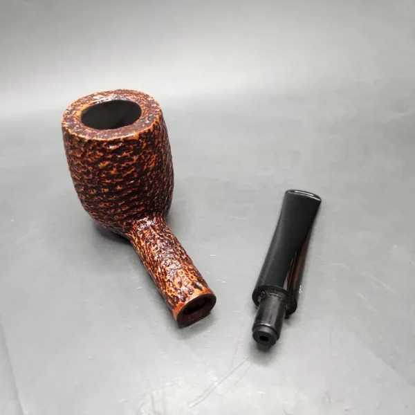 Savinelli Hercules 111 EX Rusticated Straight Billiard Briar Pipe, New - Image 12