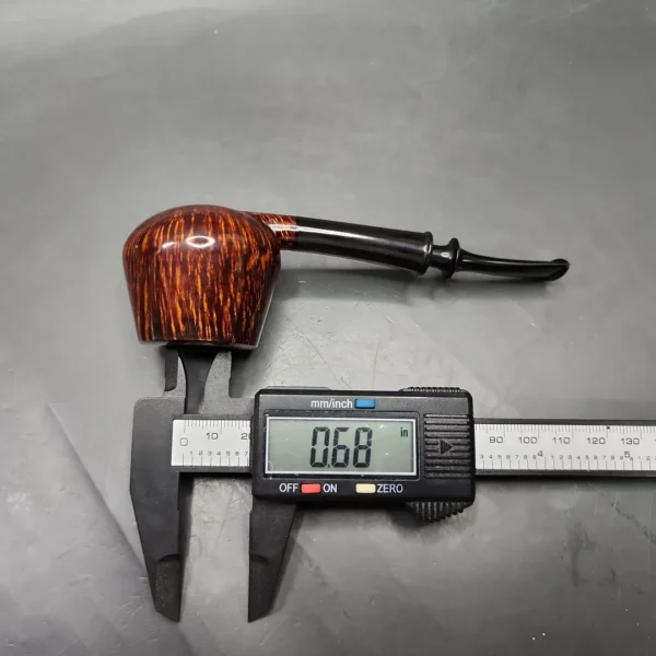 Vitale Smooth Pot w/ Horn (Sun) Handmade Briar Pipe, New - Image 12