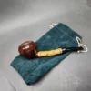 HS Studio Signature Smooth Acorn w/ Bamboo Estate Briar Pipe, Unsmoked - Image 12