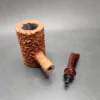 Pipe Tristan Granite Rusticated Poker Handmade Briar Pipe, New - Image 12