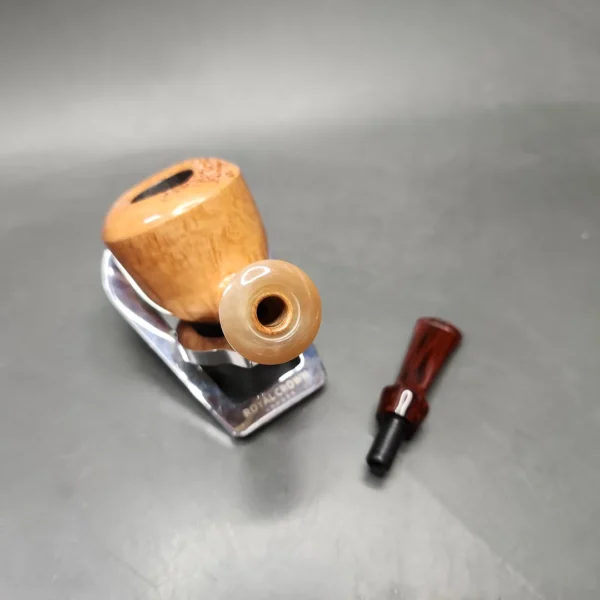 La Biota Smooth Dublin w/ Horn Handmade Briar Pipe, New - Image 12