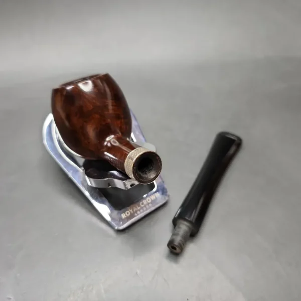 Jacobean Original by Les Wood Smooth Apple Estate Briar Pipe, Unsmoked - Image 12