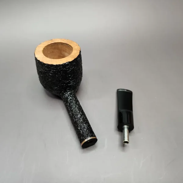 Neal Monier Rusticated Pot Handmade Briar Pipe, Unsmoked - Image 12