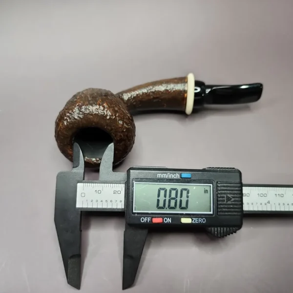 HS Studio Sandblasted Acorn Estate Briar Pipe, Unsmoked - Image 12