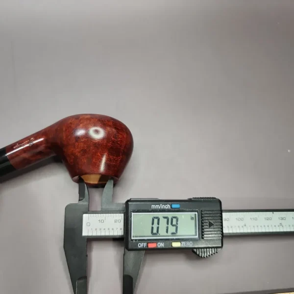 Rattrays Marlin 4 Smooth Brandy Estate Briar Pipe, Unsmoked, 9mm - Image 12