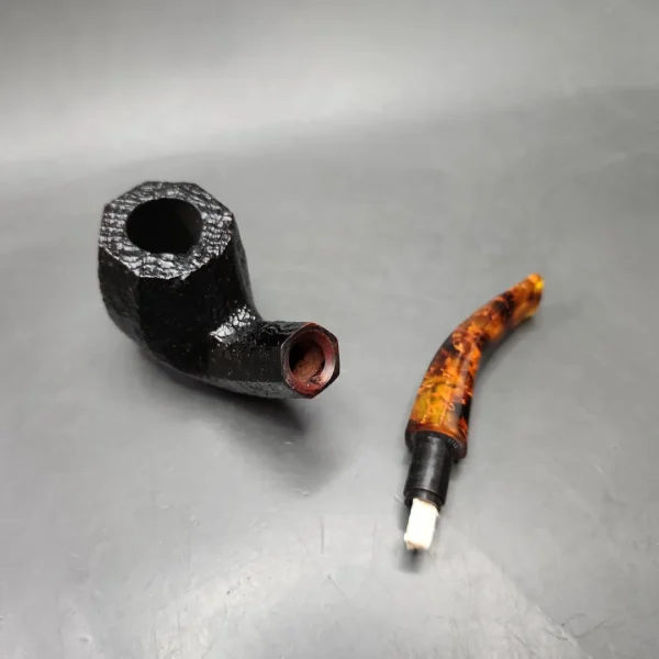 Savinelli Ottagono 111 Sandblasted Panel Briar Pipe, 6mm - Image 13