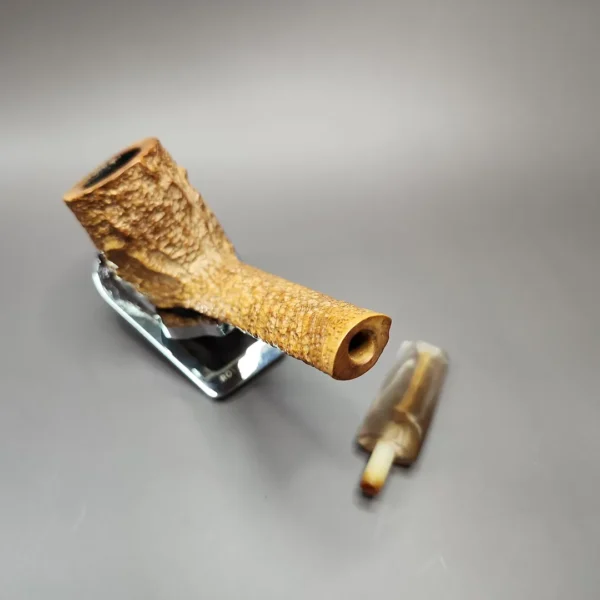 Savinelli Estella 803 EX Rusticated Lumberman Estate Briar Pipe, Italian Estates - Image 13