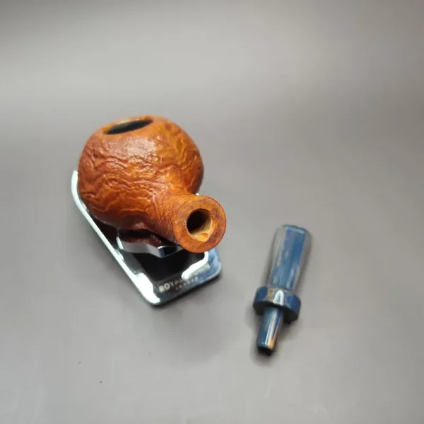 Sebastian Heck Sandblasted Squat Tomato Handmade Briar Pipe, New - Image 13