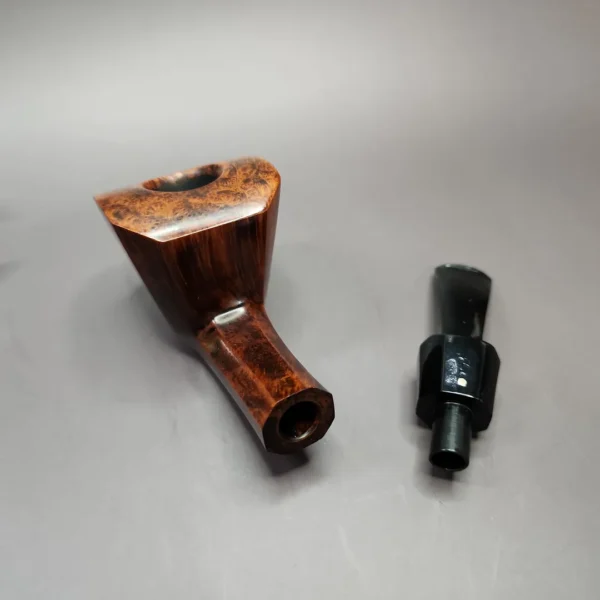 Kai Nielsen Flame Grain Panel Dublin Estate Briar Pipe, Danish Estates, 9mm - Image 12