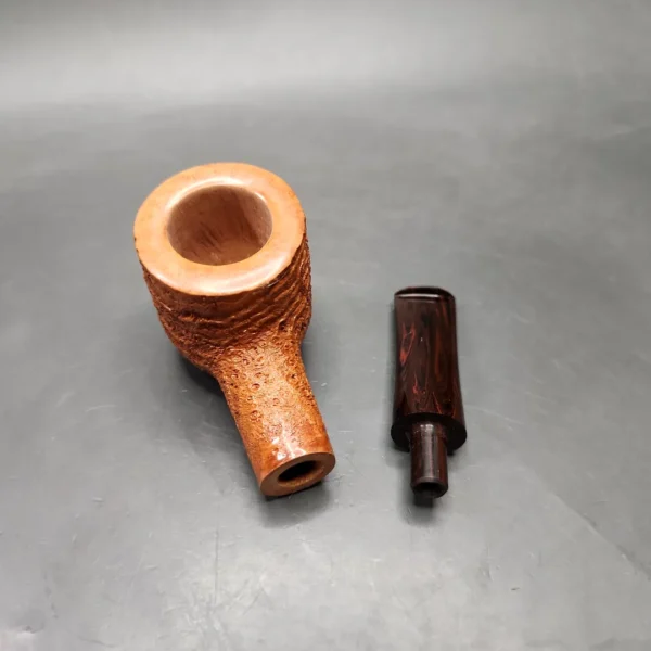 Nathan Armentrout Sandblasted Shape 55 Handmade Briar Pipe, Unsmoked - Image 14