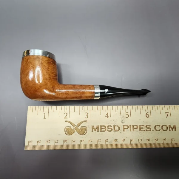 Peterson 2000 106 Silver Cap Smooth Natural Estate Briar Pipe, Unsmoked - Image 11
