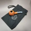 Sebastian Heck Sandblasted Squat Tomato Handmade Briar Pipe, New - Image 14