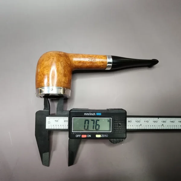 Peterson 2000 106 Silver Cap Smooth Natural Estate Briar Pipe, Unsmoked - Image 12