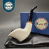 MBSD Meerschaum Deluxe Cobra Block Meerschaum Pipe, Briar-Mortise