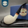 MBSD Meerschaum Deluxe Apple Block Meerschaum Pipe Briar-Mortise, New