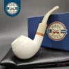 MBSD Meerschaum Deluxe Apple Block Meerschaum Pipe, Briar-Mortise