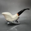 MBSD Meerschaum Deluxe Cobra Block Meerschaum Pipe, Briar-Mortise - Image 3