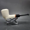 MBSD Meerschaum Deluxe Stack Rhodesian Block Meerschaum Pipe, Briar-Mortise - Image 3