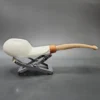 MBSD Meerschaum Deluxe Scoop Block Meerschaum Pipe, Briar-Mortise - Image 3