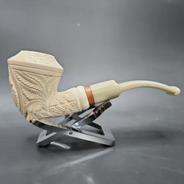MBSD Meerschaum Deluxe US Navy Block Meerschaum Pipe, Briar-Mortise - Image 3