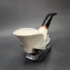 MBSD Meerschaum Deluxe Cobra Block Meerschaum Pipe, Briar-Mortise - Image 4
