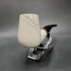 MBSD Meerschaum Deluxe Bent Brandy Block Meerschaum Pipe, Briar-Mortise - Image 4
