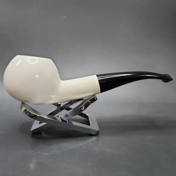 Smooth Author Block Meerschaum Pipe, Unsmoked - Image 4