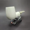 MBSD Meerschaum Silver Reverse Calabash Billiard Block Meerschaum Pipe, New - Image 4