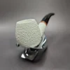 MBSD Meerschaum Deluxe Rusticated Apple Block Meerschaum Pipe, Briar-Mortise, 9mm - Image 4