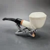 MBSD Meerschaum Deluxe Rhodesian Block Meerschaum Pipe, Briar-Mortise - Image 5