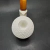 MBSD Meerschaum Deluxe Saxophone Block Meerschaum Pipe, Briar-Mortise - Image 5