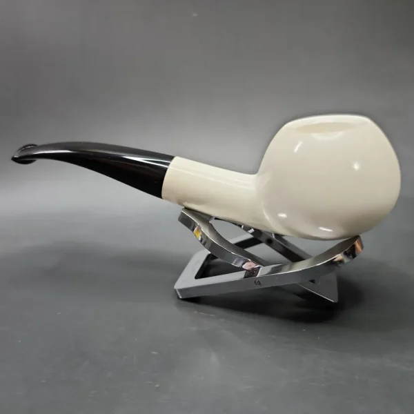 Smooth Author Block Meerschaum Pipe, Unsmoked - Image 6