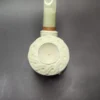 MBSD Meerschaum Deluxe Floral Rhodesian Block Meerschaum Pipe, Briar-Mortise, 9mm - Image 6