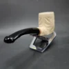 MBSD Meerschaum Deluxe US Seal Carved Block Meerschaum Pipe, Briar-Mortise, 9mm - Image 7