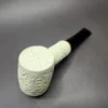 MBSD Meerschaum Deluxe Floral Poker Block Meerschaum Pipe, Briar-Mortise, 9mm - Image 7