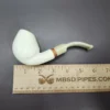 MBSD Meerschaum Deluxe Danish Egg Block Meerschaum Pipe, Briar-Mortise, 9mm - Image 7