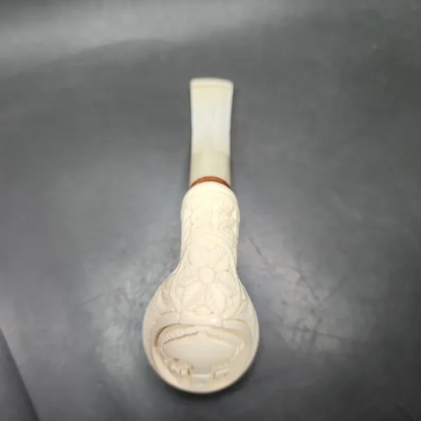 MBSD Meerschaum Deluxe US Navy Block Meerschaum Pipe, Briar-Mortise - Image 7
