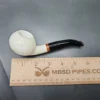 MBSD Meerschaum Deluxe Apple Block Meerschaum Pipe Briar-Mortise, New - Image 8