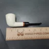 MBSD Meerschaum Deluxe Stack Rhodesian Block Meerschaum Pipe, Briar-Mortise - Image 8