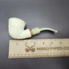 MBSD Meerschaum Deluxe Floral Rhodesian Block Meerschaum Pipe, Briar-Mortise, 9mm - Image 8