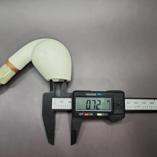 MBSD Meerschaum Deluxe Danish Egg Block Meerschaum Pipe, Briar-Mortise, 9mm - Image 8