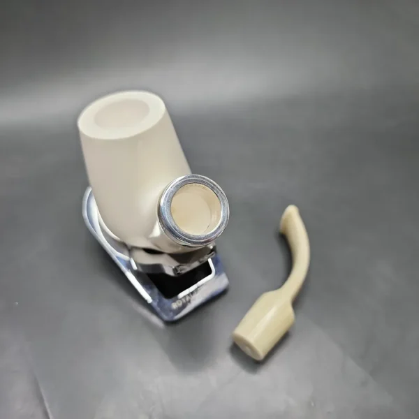MBSD Meerschaum Silver Reverse Calabash Brandy Block Meerschaum Pipe - Image 9