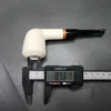 MBSD Meerschaum Deluxe Stack Rhodesian Block Meerschaum Pipe, Briar-Mortise - Image 9