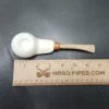 MBSD Meerschaum Deluxe Scoop Block Meerschaum Pipe, Briar-Mortise - Image 9