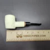 MBSD Meerschaum Deluxe Floral Poker Block Meerschaum Pipe, Briar-Mortise, 9mm - Image 9