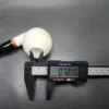 MBSD Meerschaum Deluxe Bent Ball Block Meerschaum Pipe, Briar-Mortise - Image 10