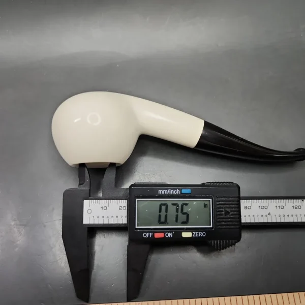 Smooth Author Block Meerschaum Pipe, Unsmoked - Image 10