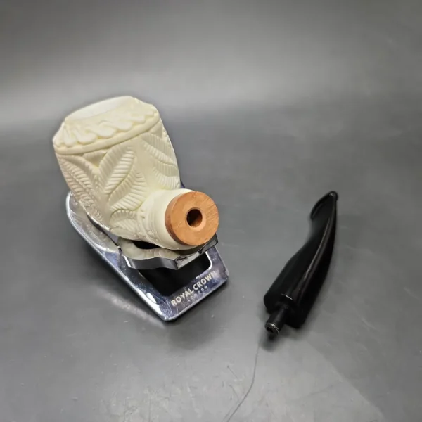 MBSD Meerschaum Deluxe US Air Force Block Meerschaum Pipe, Briar-Mortise - Image 10