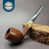 Pre-Kaywoodie KBB Blue Line Bakelite w/ Gold Smooth Billiard Estate Briar Pipe, Unsmoked
